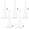 Battery 6ft LED Light Show Tree Cool RGBY 5pcs
