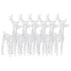 Christmas Reindeers 6 pcs Warm White 240 LEDs Acrylic