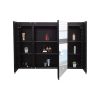 [PICK UP ONLY ] 36x26 inch Black LED Mirror Medicine Cabinet Surface, Defogger, Anti-Fog,Dimmable Lights Brightness Memory