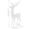 XXL Acrylic Christmas Reindeers 250 LED 2 pcs 70.9" Warm White