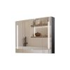 [PICK UP ONLY ] 36x26 inch Black LED Mirror Medicine Cabinet Surface, Defogger, Anti-Fog,Dimmable Lights Brightness Memory