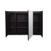 [PICK UP ONLY ] 36x26 inch Black LED Mirror Medicine Cabinet Surface, Defogger, Anti-Fog,Dimmable Lights Brightness Memory