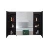 [PICK UP ONLY ] 36x26 inch Black LED Mirror Medicine Cabinet Surface, Defogger, Anti-Fog,Dimmable Lights Brightness Memory