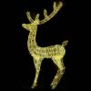 XXL Acrylic Christmas Reindeers 250 LED 2 pcs 70.9" Warm White