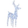Christmas Reindeers 4 pcs Cold White 160 LEDs Acrylic