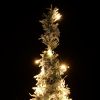 Artificial Christmas Tree Pop-up Flocked Snow 150 LEDs 70.9"