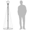 Christmas Cone Tree Warm White 108 LEDs 2x6 ft