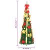 Artificial Christmas Tree Pop-up 200 LEDs Green 82.7"