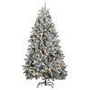 Artificial Hinged Christmas Tree 300 LEDs & Ball Set 94.5"