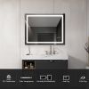 36‚Äú*28‚Äù LED Lighted Bathroom Wall Mounted Mirror with High Lumen+Anti-Fog Separately Control+Dimmer Function--DK