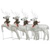 Christmas Reindeers 4 pcs Gold 80 LEDs