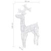 Reindeer Christmas Decoration 90 LEDs 23.6"x6.3"x39.4" Acrylic