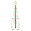 Christmas Cone Tree Colorful 108 LEDs 2x6 ft