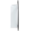 Bathroom Cabinet with Round Mirror&LED White 21.3"x21.3"x6.9"