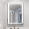 LED Bathroom Mirror 48x 36 Inch with lights; anti-Fog & Dimming Led Bathroom Vanity Mirror