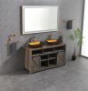 (ONLY FOR PICKUP) 60in. W x 36 in. H Super Bright Led Bathroom Mirror with Lights;  Metal Frame Mirror Wall Mounted Lighted Vanity Mirrors for Wall;