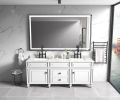 (ONLY FOR PICKUP) 72in. W x 48 in. H Super Bright Led Bathroom Mirror with Lights;  Metal Frame Mirror Wall Mounted Lighted Vanity Mirrors for Wall;