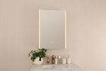 20 X 28 inch mirror Cabinet, Wall Mounted LED Bathroom Cabinet with Lights, Waterproof, 3000K~6000K, Single Door,Touch Switch, Storage Shelves