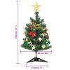 Mini Artificial Pre-lit Christmas Tree with 20 LEDs Green 17.7"