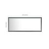 (ONLY FOR PICKUP)  88in. W x 38in. H Oversized Rectangular Black Framed LED Mirror Anti-Fog Dimmable Wall Mount Bathroom Vanity Mirror Wall Mirror Kit