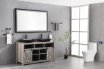 (ONLY FOR PICKUP)  60in. W x 36in. H Oversized Rectangular Black Framed LED Mirror Anti-Fog Dimmable Wall Mount Bathroom Vanity Mirror Wall Mirror Kit