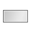 (ONLY FOR PICKUP)  60in. W x 36in. H Oversized Rectangular Black Framed LED Mirror Anti-Fog Dimmable Wall Mount Bathroom Vanity Mirror Wall Mirror Kit