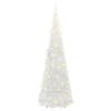 Artificial Christmas Tree Pop-up 100 LEDs White 59.1"