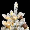 Artificial Hinged Christmas Tree 300 LEDs & Ball Set 94.5"