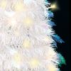 Artificial Christmas Tree Pop-up 200 LEDs White 82.7"