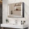[PICK UP ONLY ] 36x26 inch Black LED Mirror Medicine Cabinet Surface, Defogger, Anti-Fog,Dimmable Lights Brightness Memory
