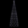 Christmas Cone Tree Cold White 1400 LEDs 5x16 ft