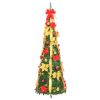 Artificial Christmas Tree Pop-up 200 LEDs Green 82.7"