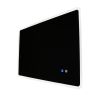 36" W x 24" H Modern Wall Mounted LED Backlit Anti-Fog Rounded Rectangular Bathroom Mirror with US standard plug, Temperature Adjustable and Memory Fu