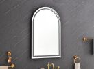 39in. W x 26in. H Oversized Rectangular Framed LED Mirror Anti-Fog Dimmable Wall Mount Bathroom Vanity Mirror Wall Mirror Kit For Gym And Dance Studio